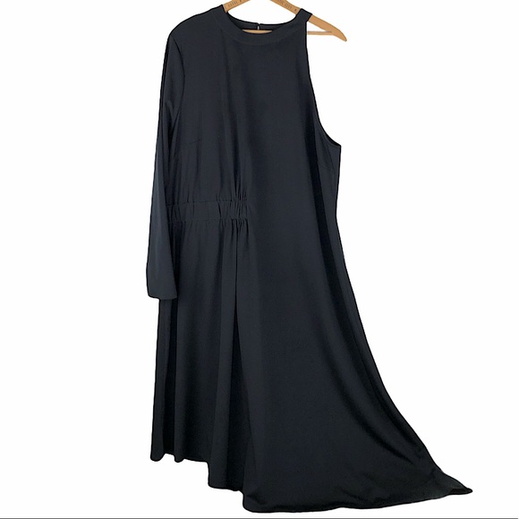 Lane Bryant One-Sleeve Asymmetrical Hem Maxi Dress - Picture 2 of 7